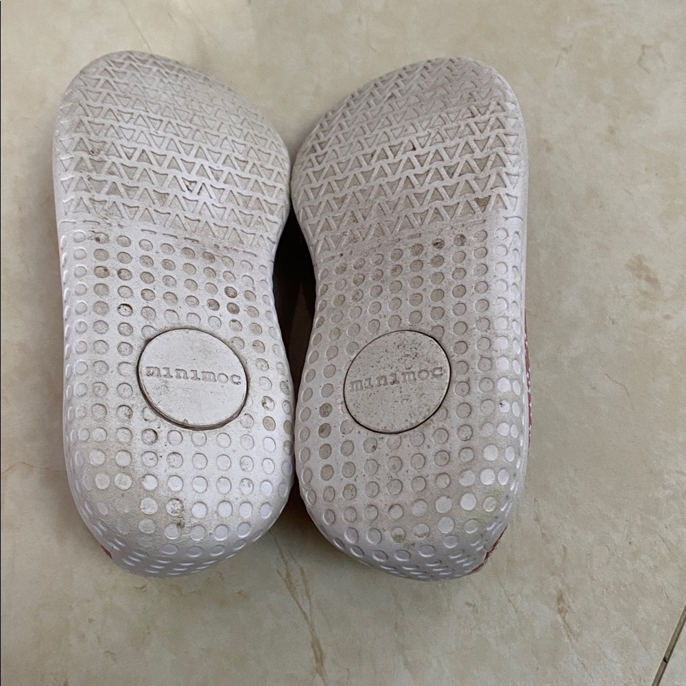 Girls Minimoc Heyfolks Pink Slip-On Shoes C9 - Picture 6 of 6